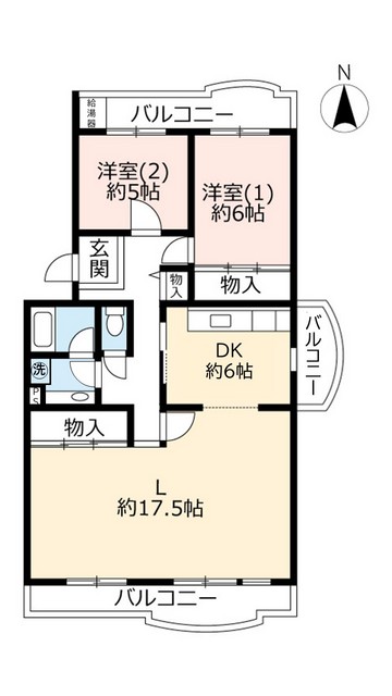 ＵＲ洛西竹の里の間取り