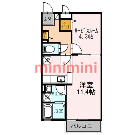 オーク太田IIの間取り