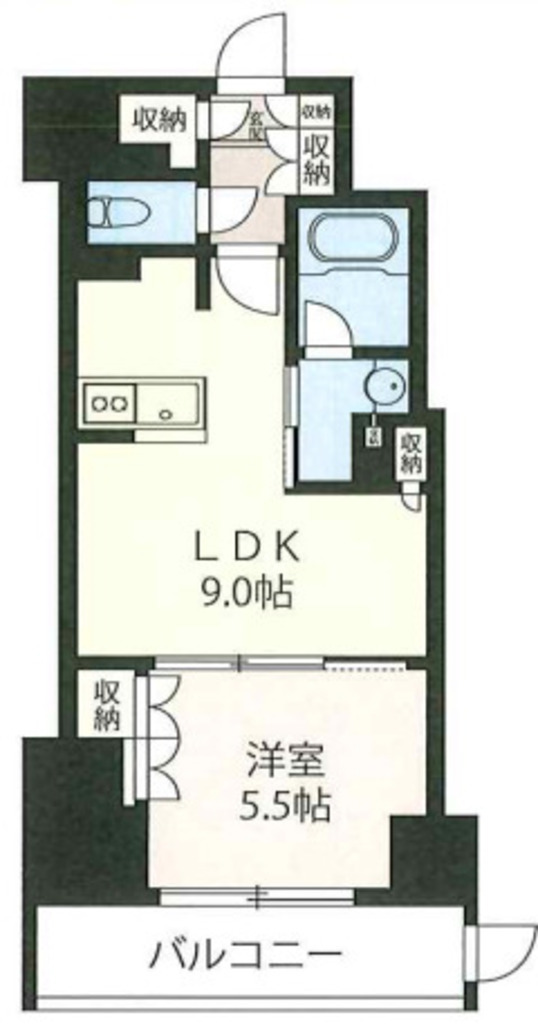 プライムメゾン市谷山伏町の間取り