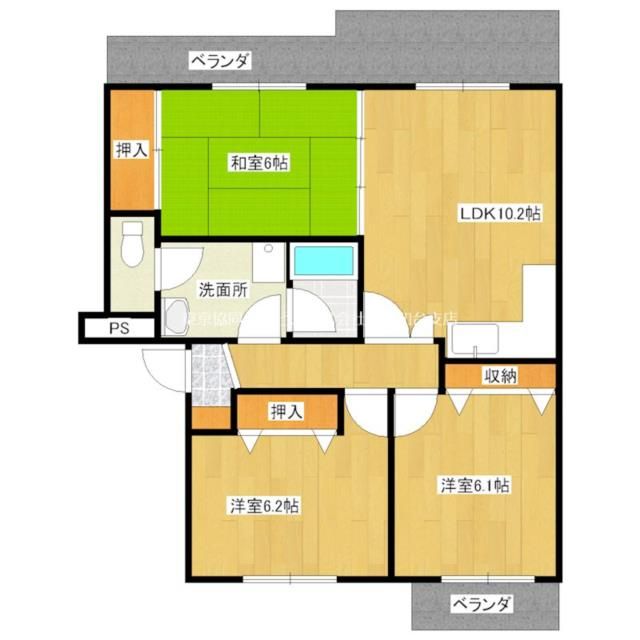 練馬区田柄のマンションの間取り