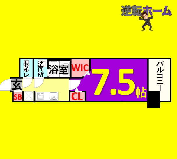 パルティール金山アネックスの間取り