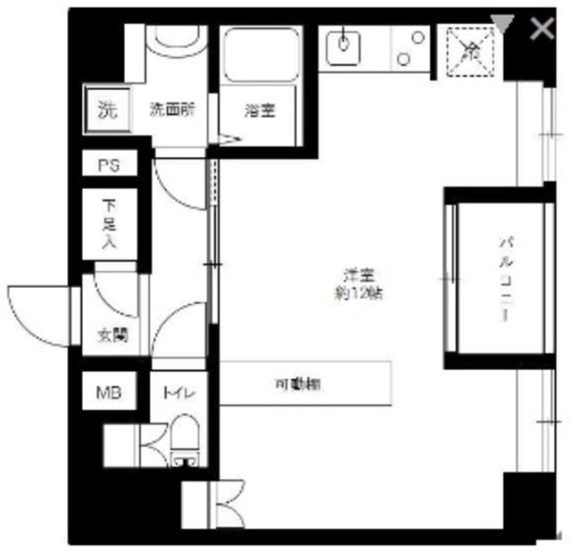 中央区八丁堀のマンションの間取り