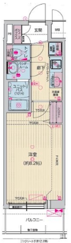 プレサンスTHE KYOTO東福寺WESTの間取り