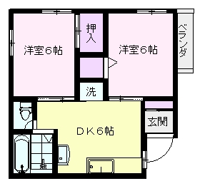 ハイツ樋之浦の間取り