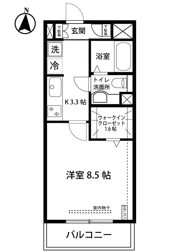 カロス新百合の間取り