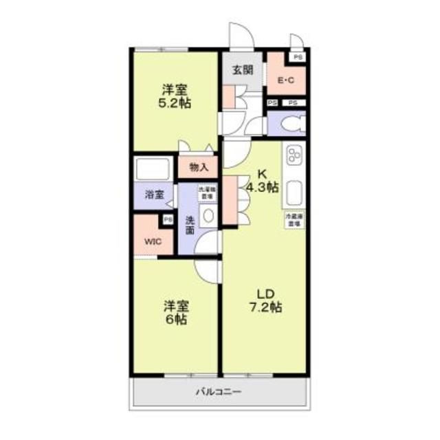 【さいたま市南区太田窪のマンションの間取り】