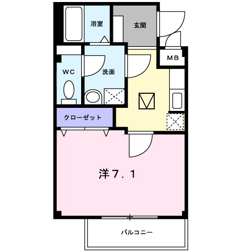 ユニゾンＫの間取り