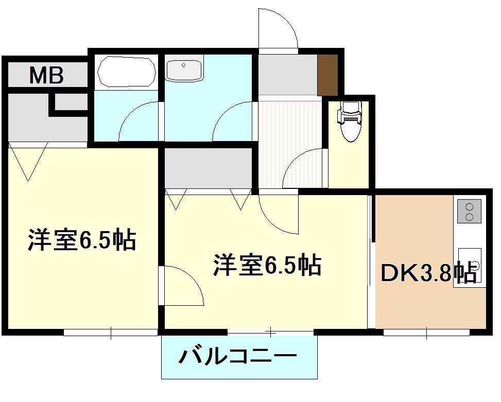 ベロウ　フィオーレの間取り