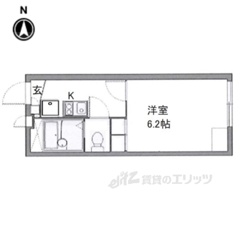 レオパレスノースヒルの間取り