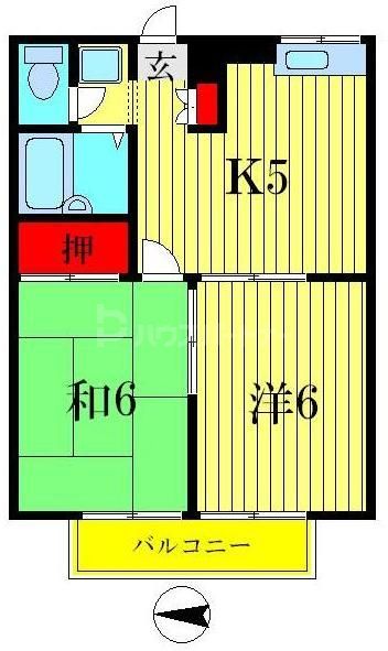 葛飾区四つ木のアパートの間取り