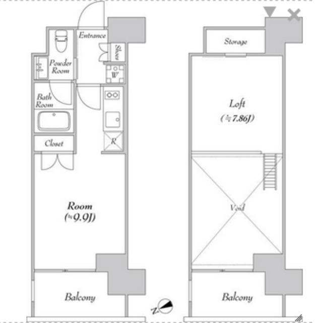 カナルフロント芝浦の間取り