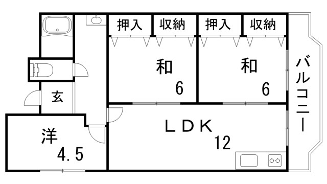 第3森本マンションの間取り写真