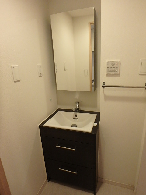 洗面設備　朝はここからスタートです。