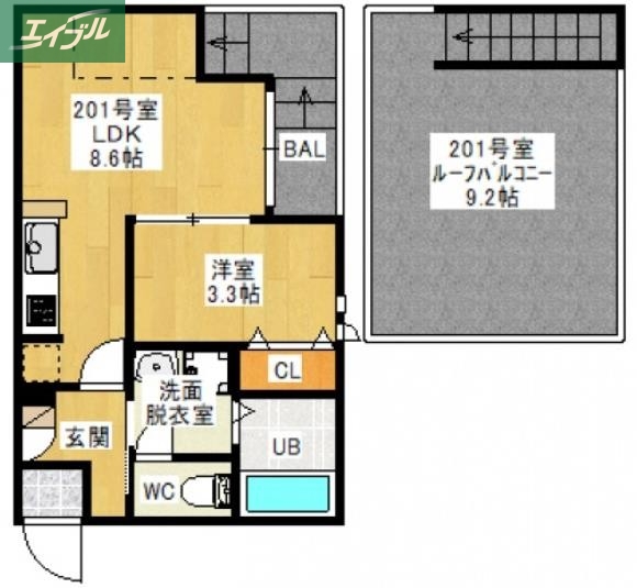 GRANDTIC 西崎1の間取り写真