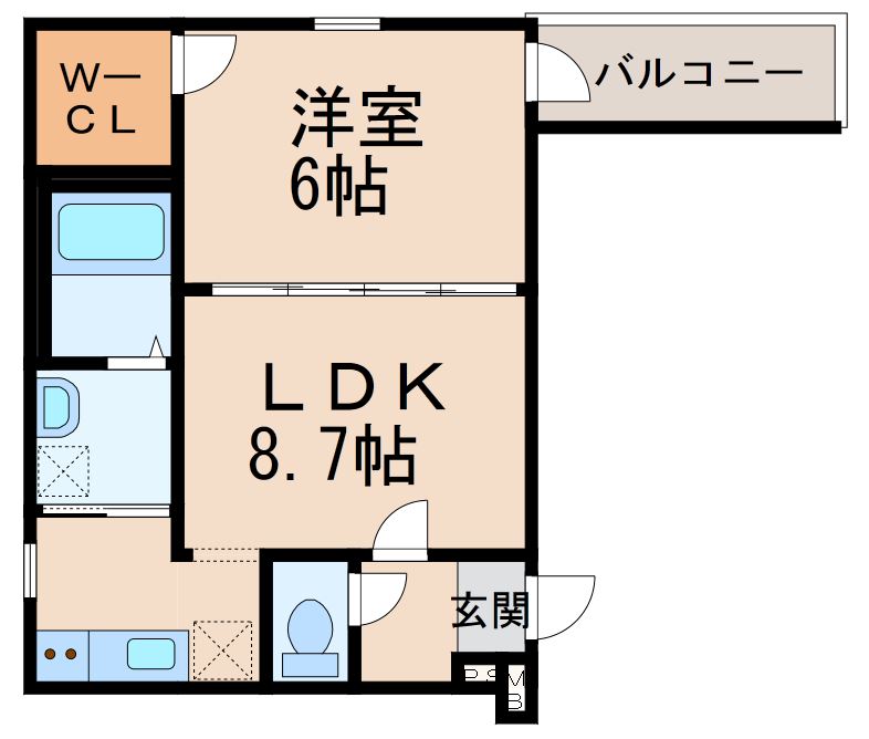 フジパレス田中町III番館の間取り写真