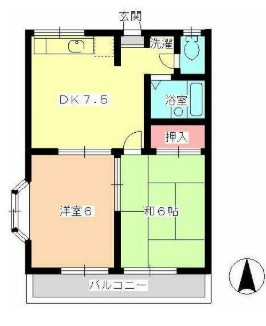 エステートピア丸尾の間取り写真