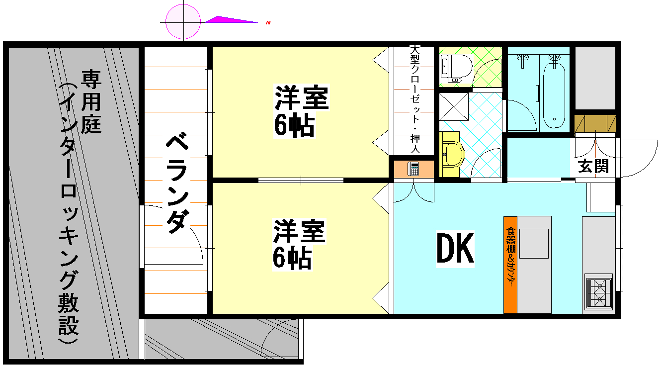 メゾンカサハラ第一ビルの間取り