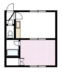 旭町１１４ハイツの間取り