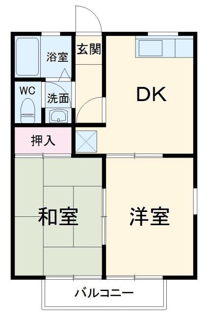 スカイハイツＫ１の間取り