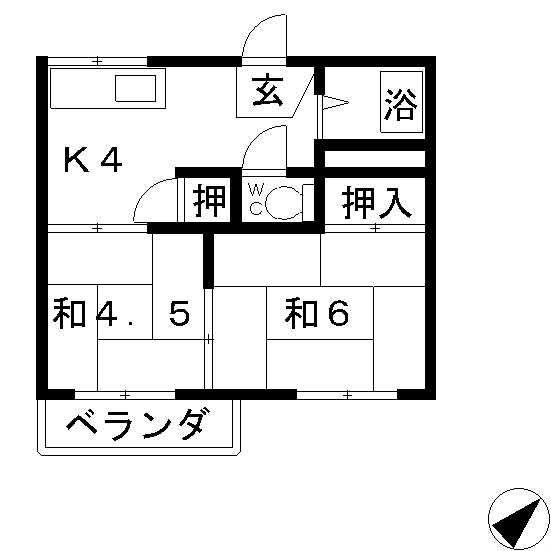 サニーハイツの間取り