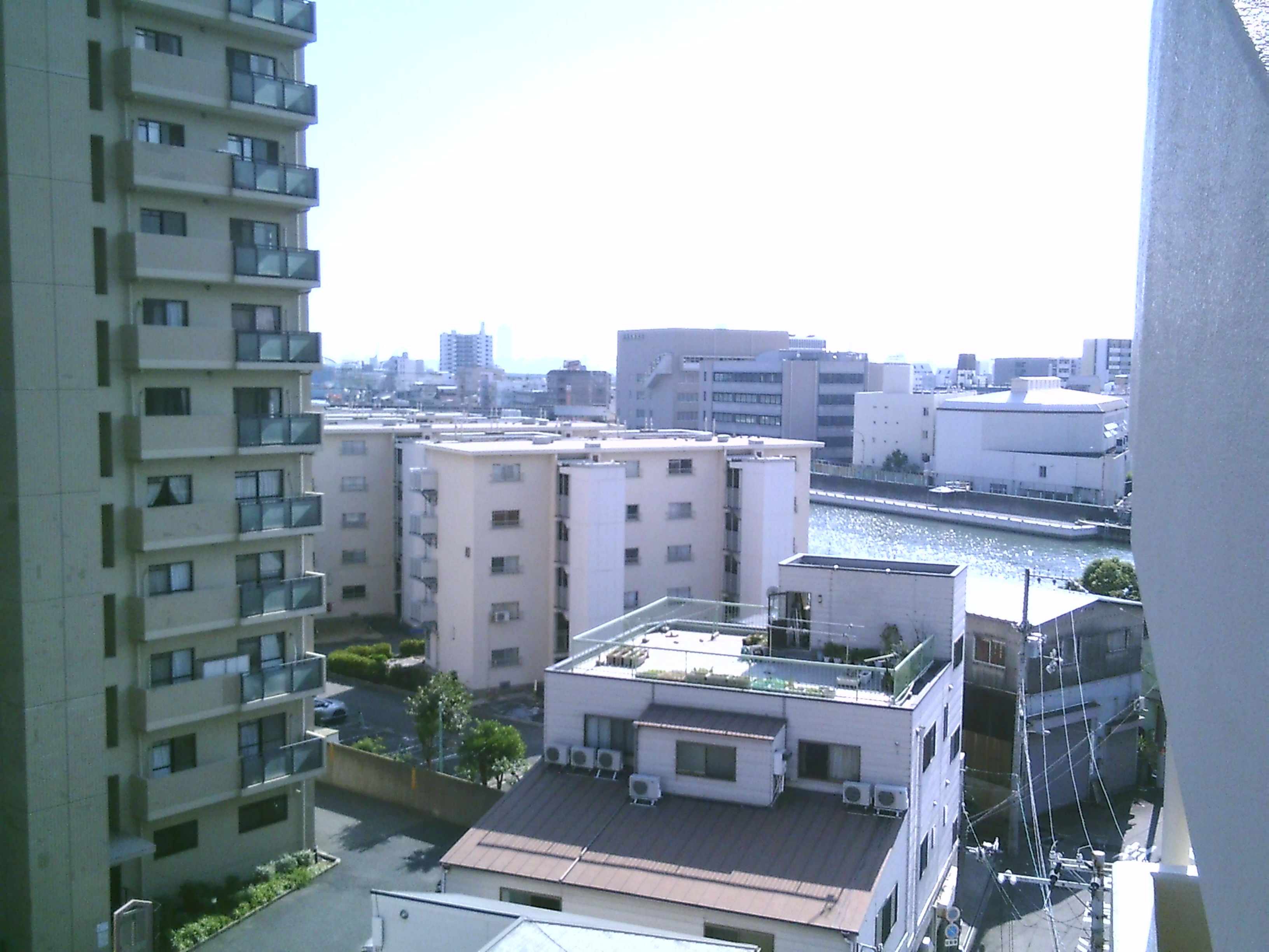 セキュリティ　バルコニーより撮影