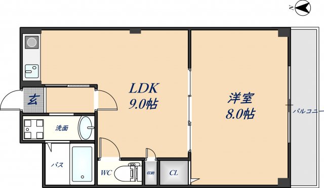 ブランチ613の間取り