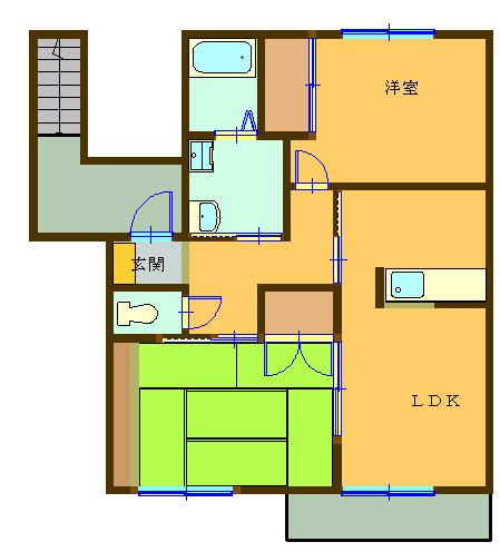 グランパパＢ棟Bの間取り