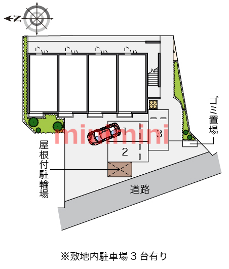 【高槻市安満北の町のアパートのその他】