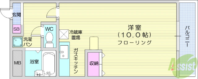 幸町アヴェニューの間取り