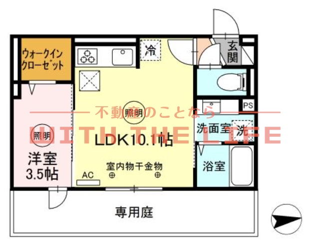 D-ROOM　FIRST　大善寺駅前の間取り