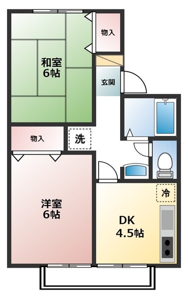 クイーンズ４の間取り