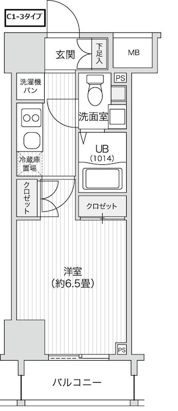 レジディア笹塚IIの間取り