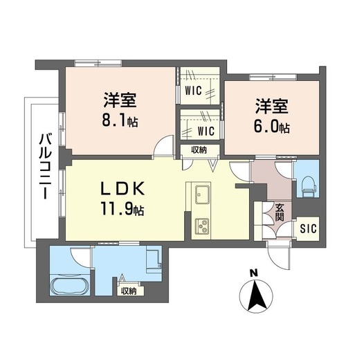 メゾン　ソレイユの間取り