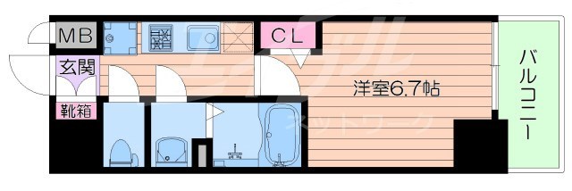 プレサンス梅田北ディアの間取り