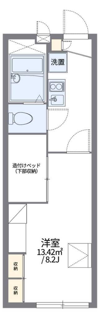 レオパレス花忍の間取り