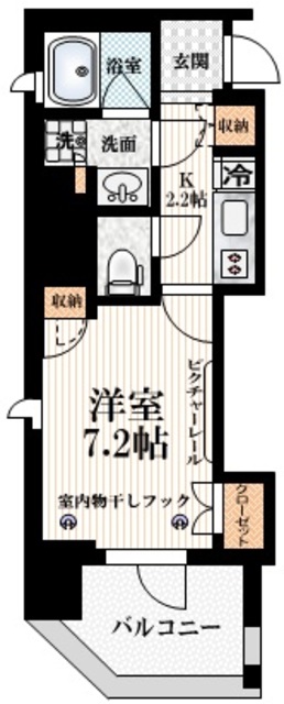 【新宿区左門町のマンションの間取り】