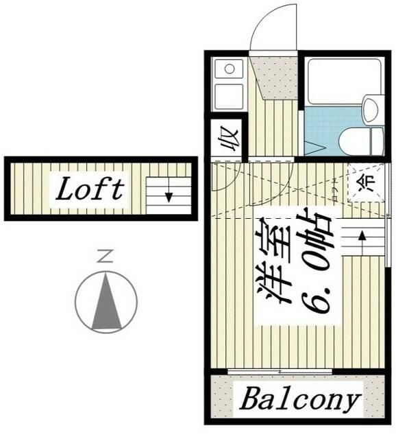 【松戸市栄町のアパートの間取り】