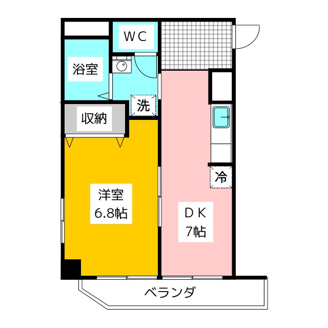 橘ハイツの間取り