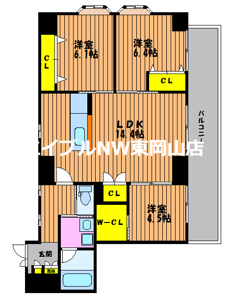 ボナール古京の間取り