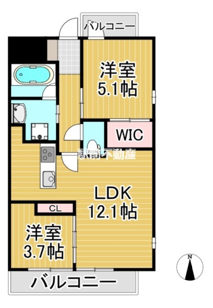 コンダクトレジデンス下原の間取り