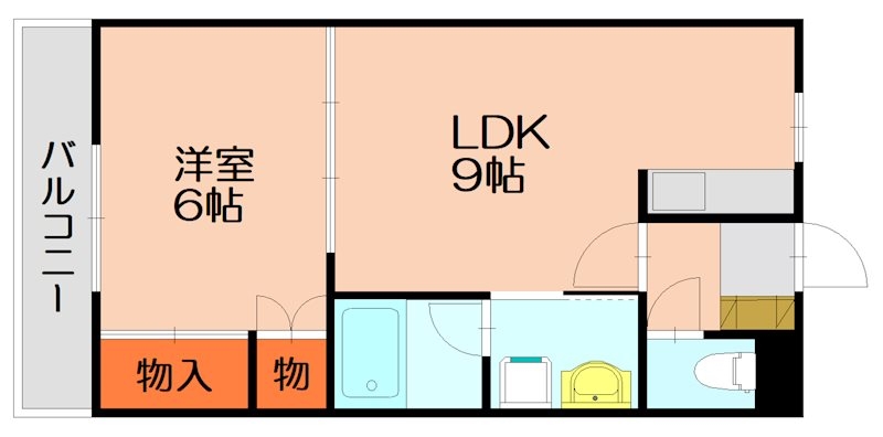 糟屋郡須惠町大字佐谷のアパートの間取り