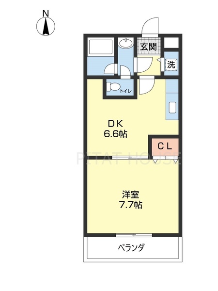 セゾン湊の間取り