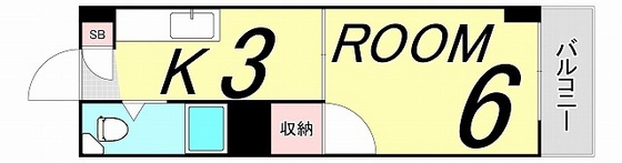 広島市中区昭和町のマンションの間取り