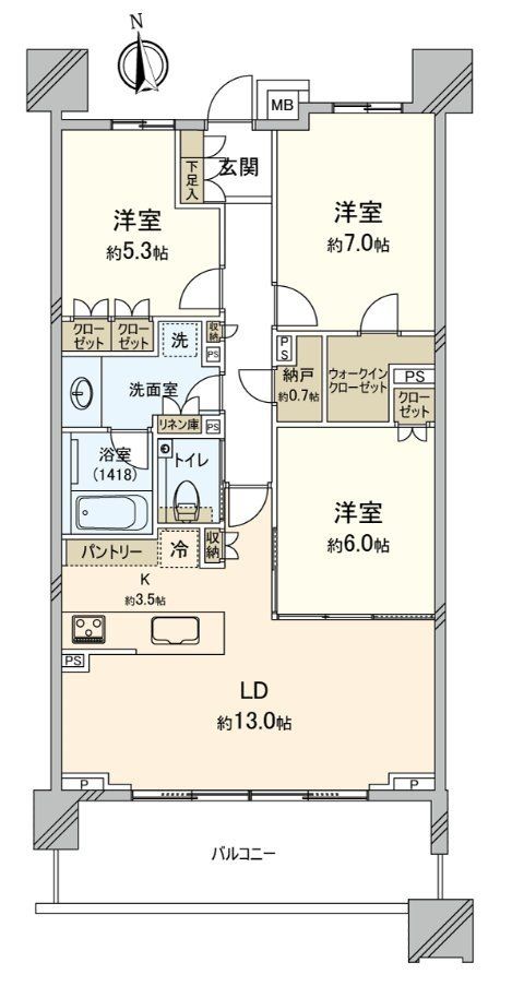 パークホームズ柏タワーレジデンスの間取り