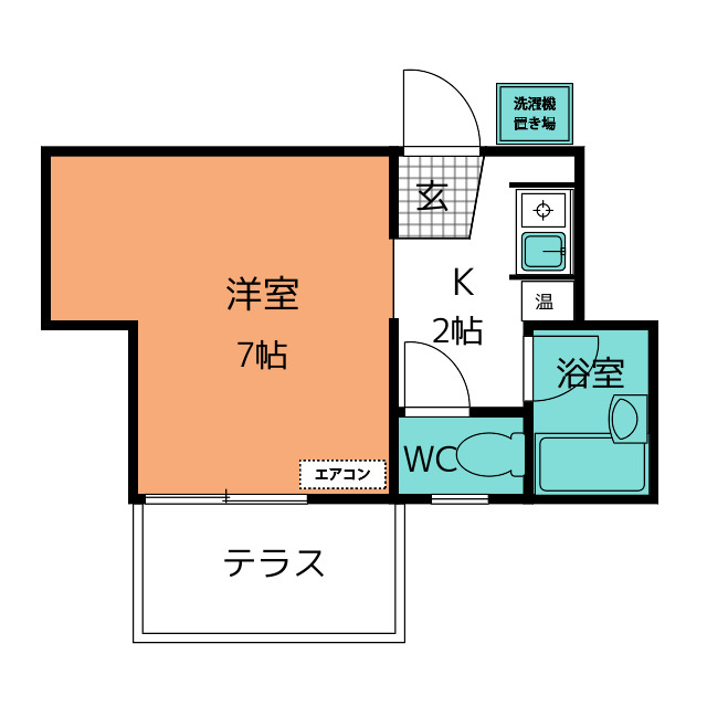 第２いちごハウスの間取り