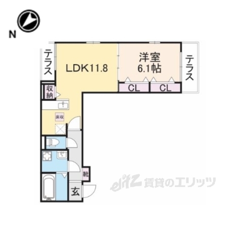 アビタシオン河瀬駅前の間取り