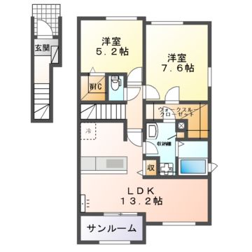 シャイネス　ナナの間取り