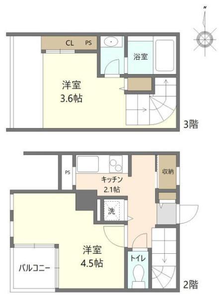 大田区矢口のマンションの間取り