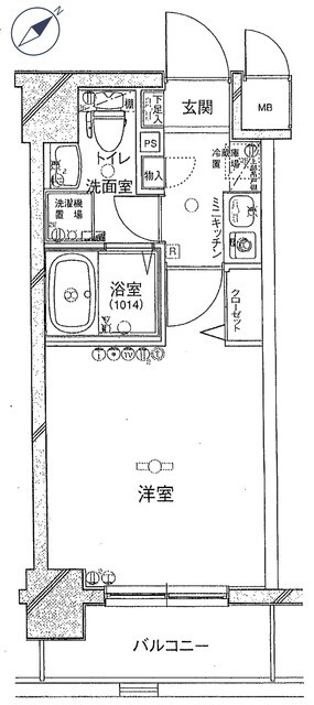 グリフィン新横浜・弐番館の間取り