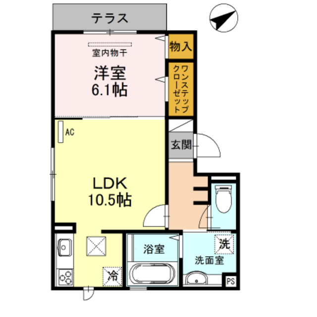 D-roomクレア 堺の間取り